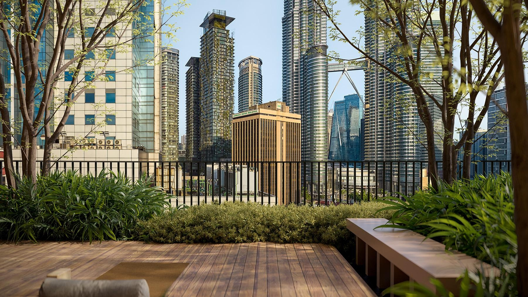 Divine KLCC luxury serviced residence with panoramic KLCC skyline view and jacuzzi facility